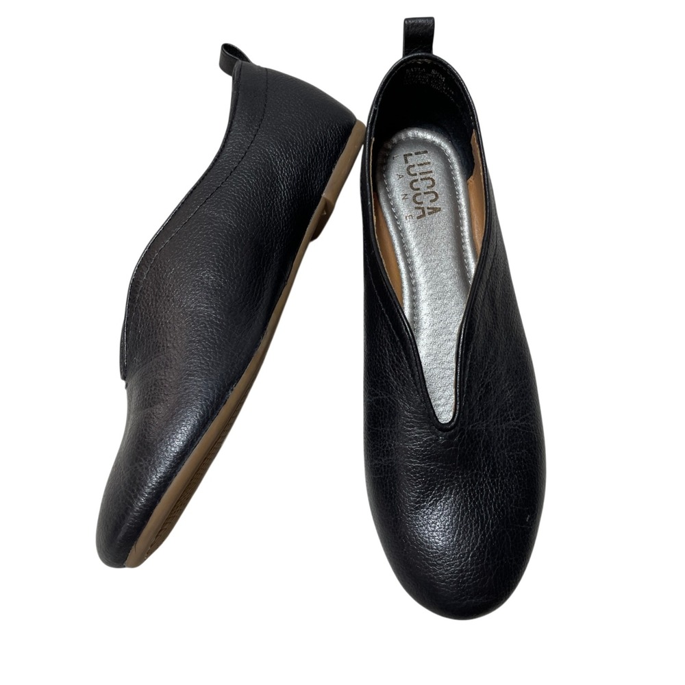 Lucca Lane 8‎ 1/2 M Bayla Slip On Balle Flats Black